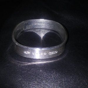 Tiffany & Co Sterling Silver 925 Engraved Bangle Bracelet - Silver